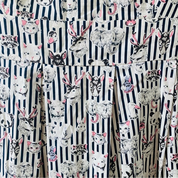 SM Wardrobe Animal Face Novelty Print Dress Size XL - Picture 3 of 9